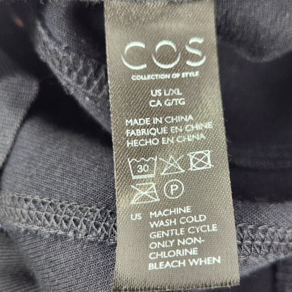 COS Cotton Blend Baseball Cap Adjustable Unisex L/XL Black Classic Minimalist - Picture 7 of 8